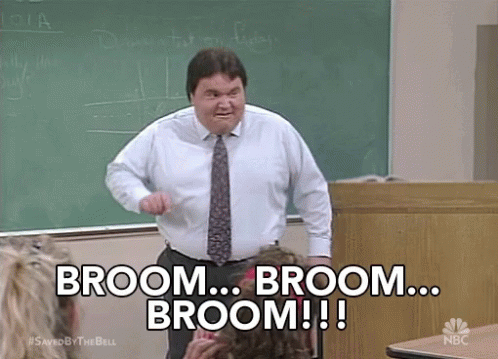 Broom Broom Broom Professor GIF