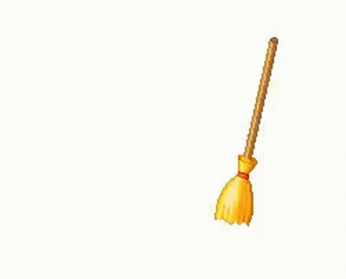 Broom Sweep On Its Own GIF