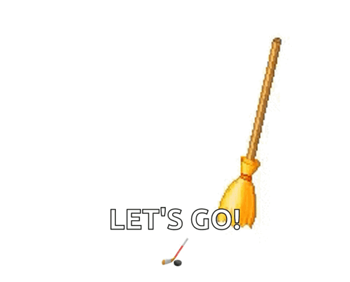 Broom With Stars Let's Go