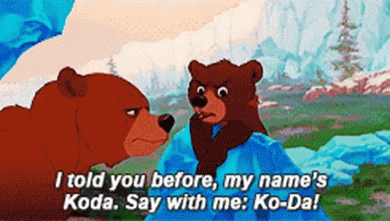 Brother Bear Koda Talking GIF