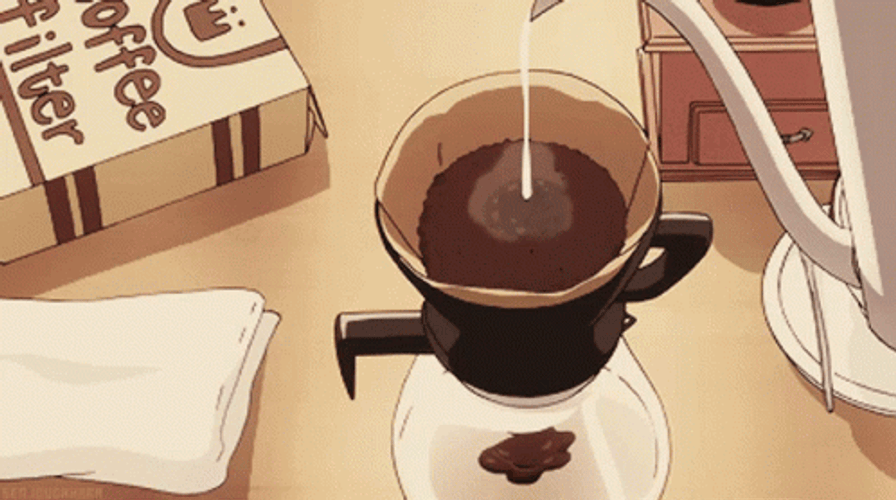 Brown Aesthetic Coffee GIF