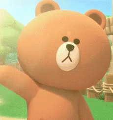 Brown And Friends Bear Waving GIF