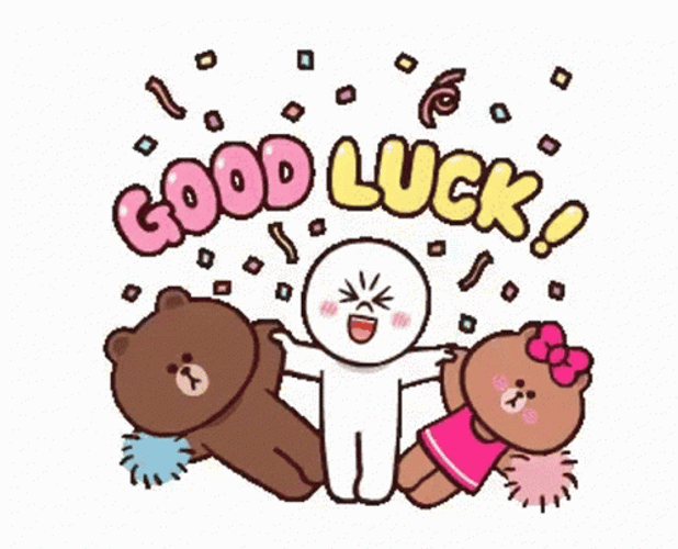 Brown And Friends Good Luck GIF