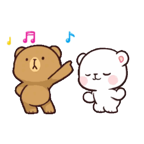 Brown and White Bears Dancing
