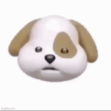 Brown And White Cartoon Dog Laughing GIF