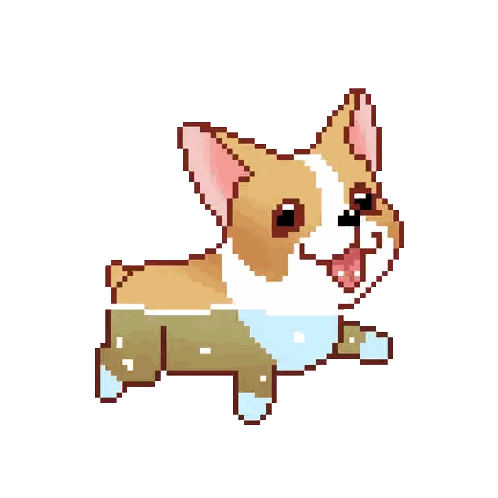 Brown and White Dog with Tongue Out