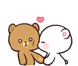 Brown and White Teddy Bears Holding Hands