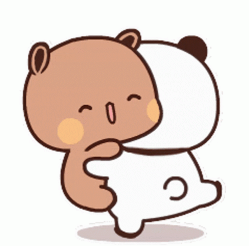 Brown Bear Hugging White Bear GIF