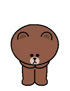 Brown Bear Standing with Folded Hands