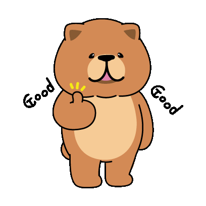 Brown Bear Thumbs Up Good Good Sticker GIF