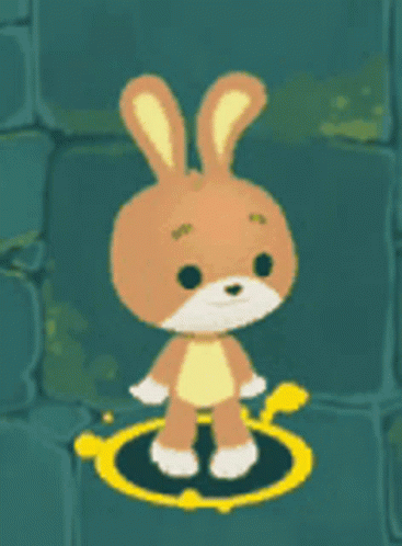 Brown Bunny Dancing On A Ring GIF