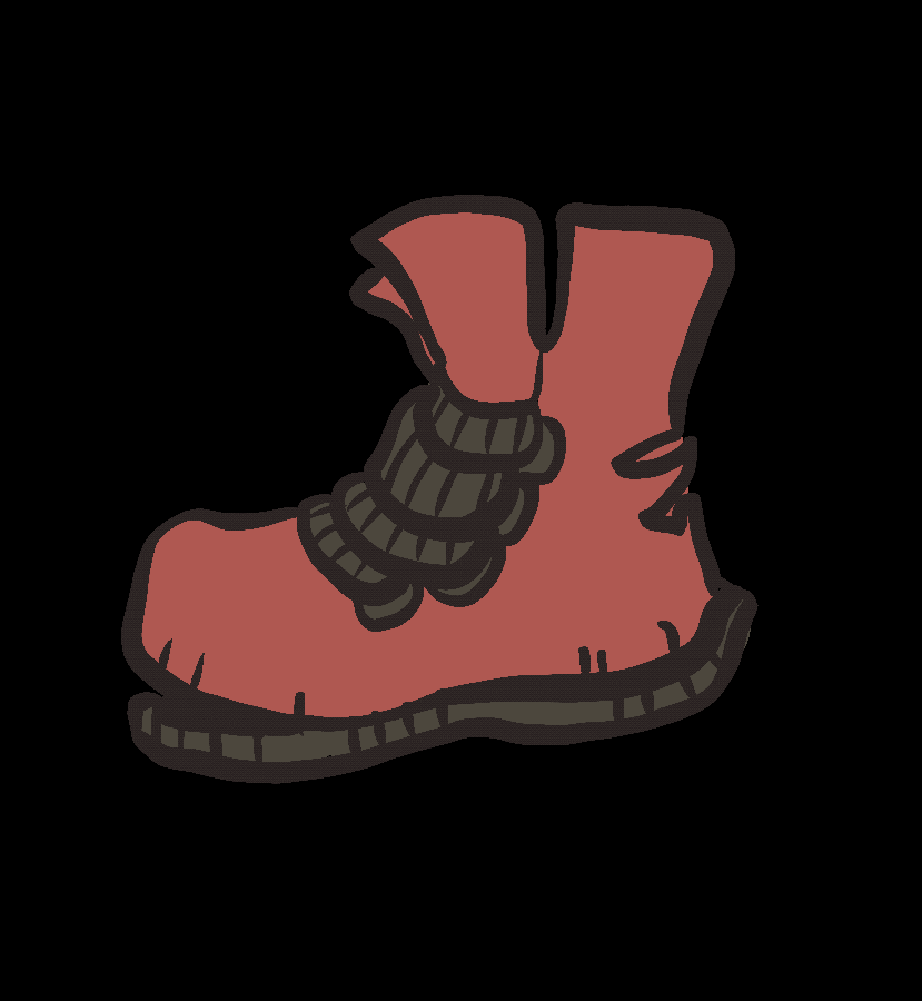 Brown Cowboy Cartoon Shoes GIF