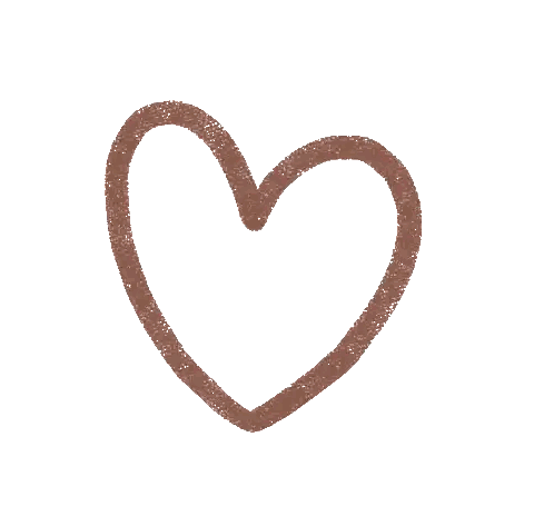 Brown Heart Outline