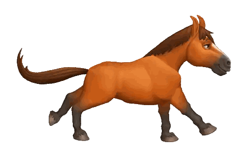 Brown Horse Running