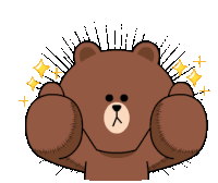 Brown Line Friends Sticker GIF
