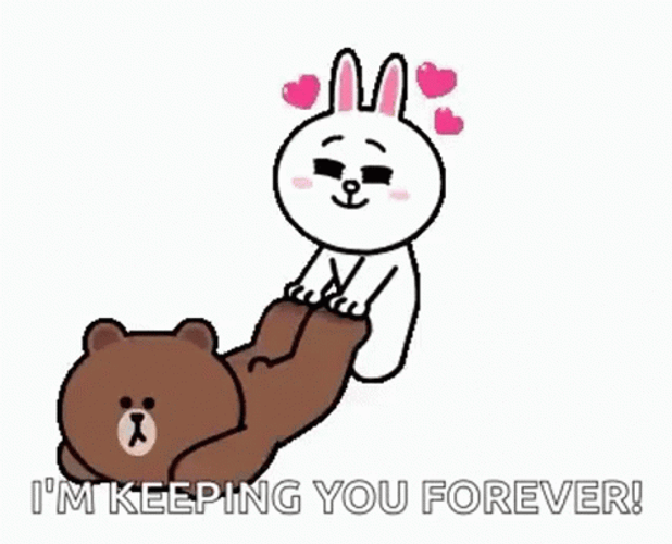 Brown Love Cony Forever GIF
