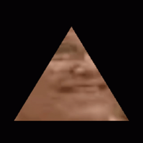 Brown Pyramid With Face