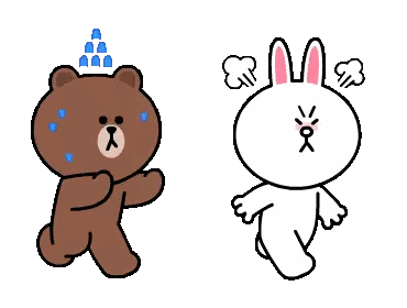 Brown Teddy Bear and White Rabbit