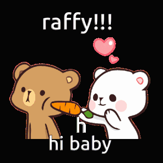 Brown Teddy Bear Feeding White Teddy Bear Carrot Raffy Hi Baby