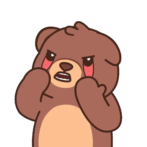 Brown Teddy Bear Surprised