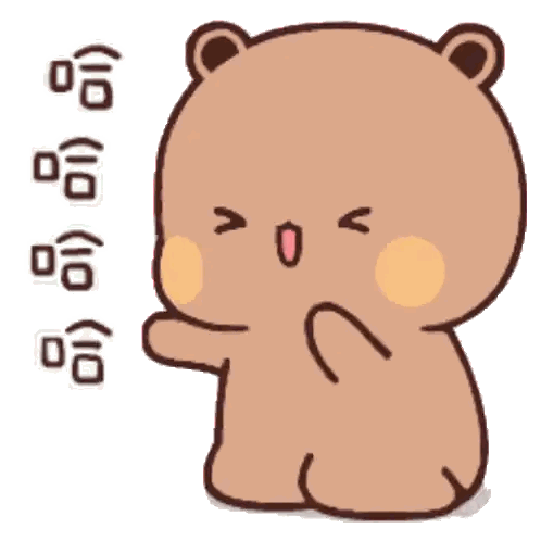 Brown Teddy Bear with Chinese Writing