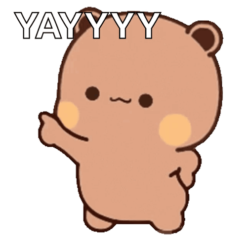 Brown Teddy Bear With Yayyy