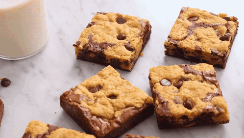 Brownie Cookie Laying In Trays GIF