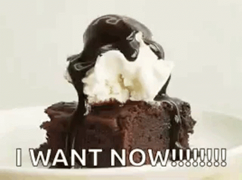 Brownie With Ice Cream Chocolate Sauce I Want Now