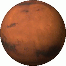 Brownish Colored Spinning Mars GIF