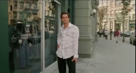 Bruce Almighty Copying The Mannequin GIF