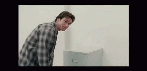 Bruce Almighty Thrown By The Cabinet GIF