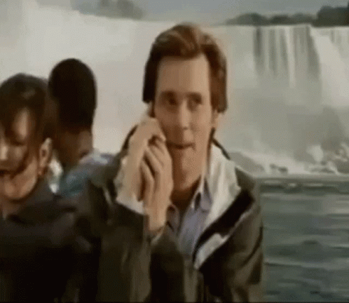 Bruce Almighty Talking On The Phone GIF