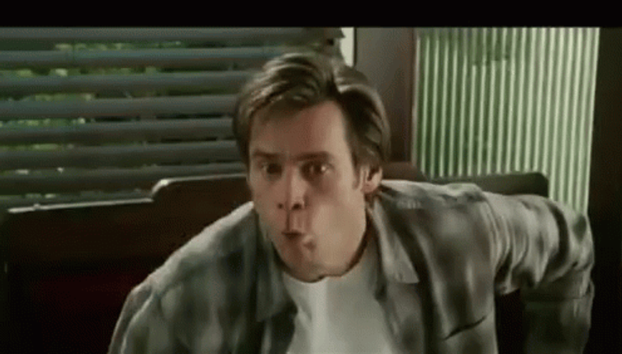 Bruce Almighty Choking On Spoon GIF