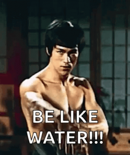 Bruce Lee Be Like Water GIF