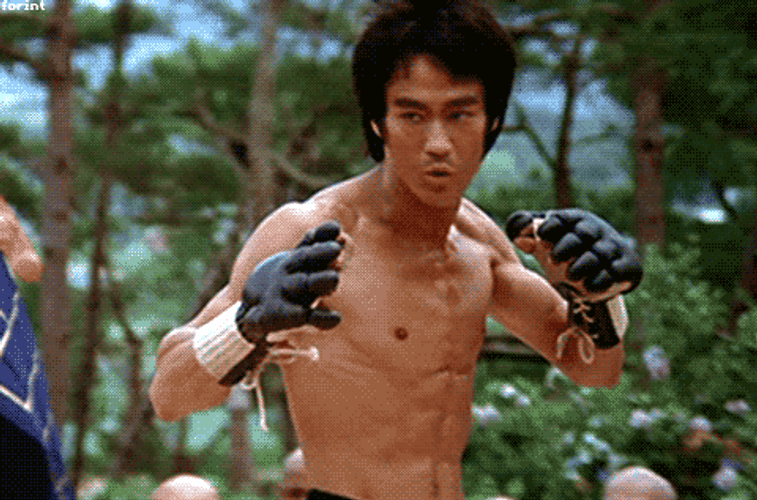 Bruce Lee Boxing Time GIF 
