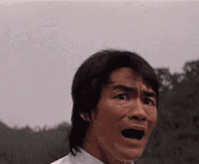 Bruce Lee Funny Gag Face GIF