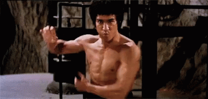 Bruce Lee Kung Fu Technique GIF