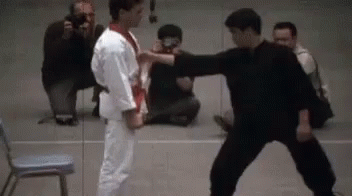 Bruce Lee One Inch Punch GIF