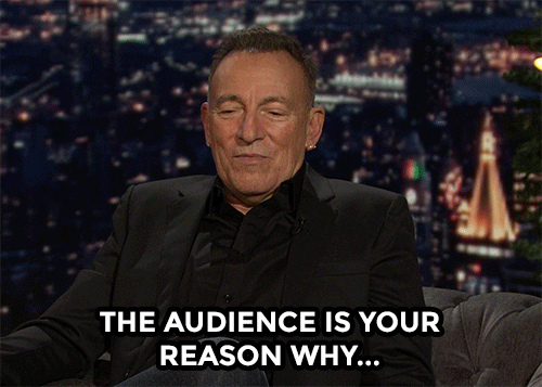 Bruce Springsteen Audience Is Your Reason Why GIF
