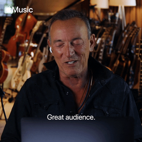 Bruce Springsteen Great Audience GIF