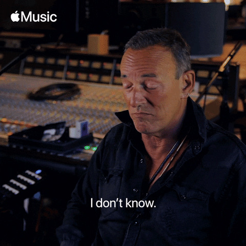 Bruce Springsteen I Dont Know GIF