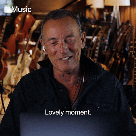 Bruce Springsteen Lovely Moment GIF