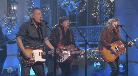 Bruce Springsteen Performing On Saturday Night Live GIF