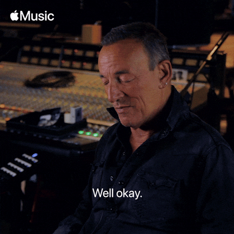Bruce Springsteen Well Okay GIF