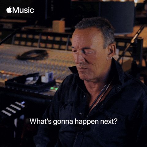 Bruce Springsteen Whats Gonna Happen Next GIF