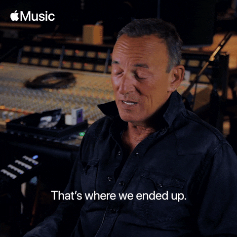 Bruce Springsteen Where We Ended Up GIF