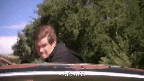 Bruce Willis Aye Aye Riding In Car GIF