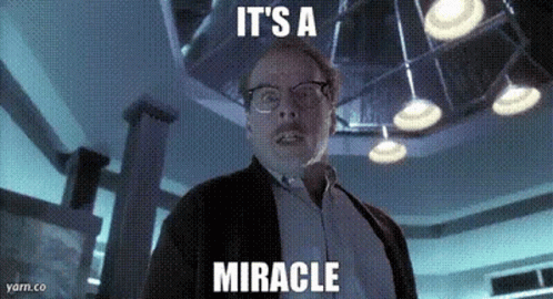 Bruce Willis It's A Miracle GIF