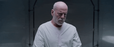 Bruce Willis Madly Looking GIF