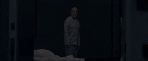 Bruce Willis Stepping Back GIF